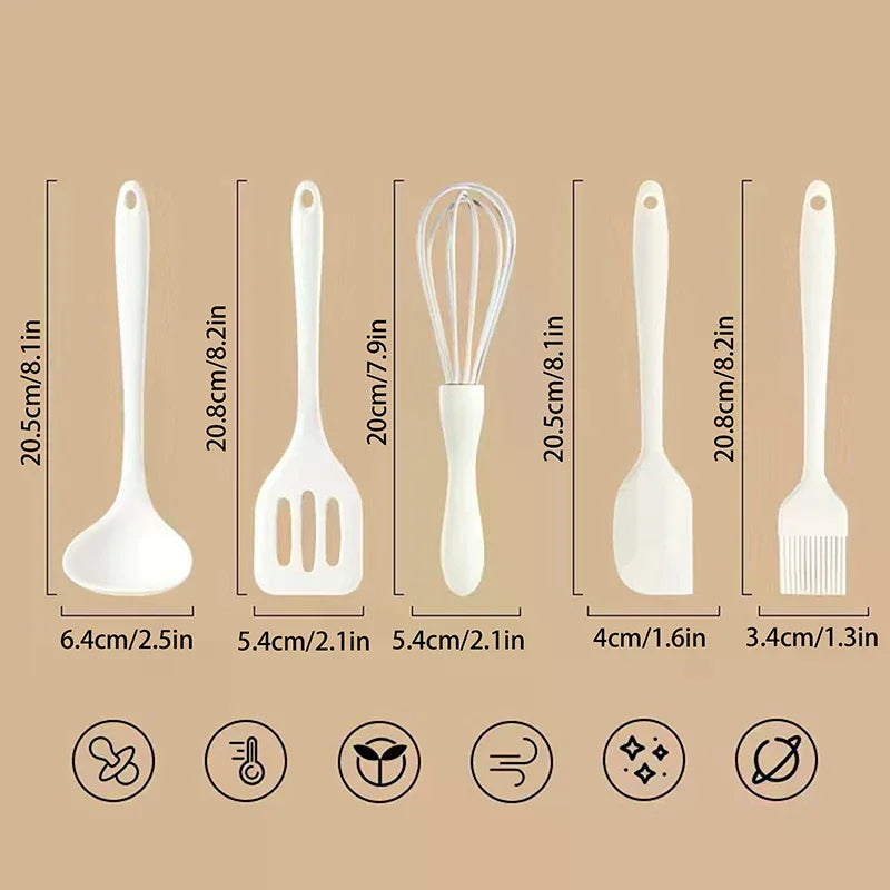 3 4 Silicone Baking Cake Cream Spatula Scraper Kitchen Household Egg Zpaxo