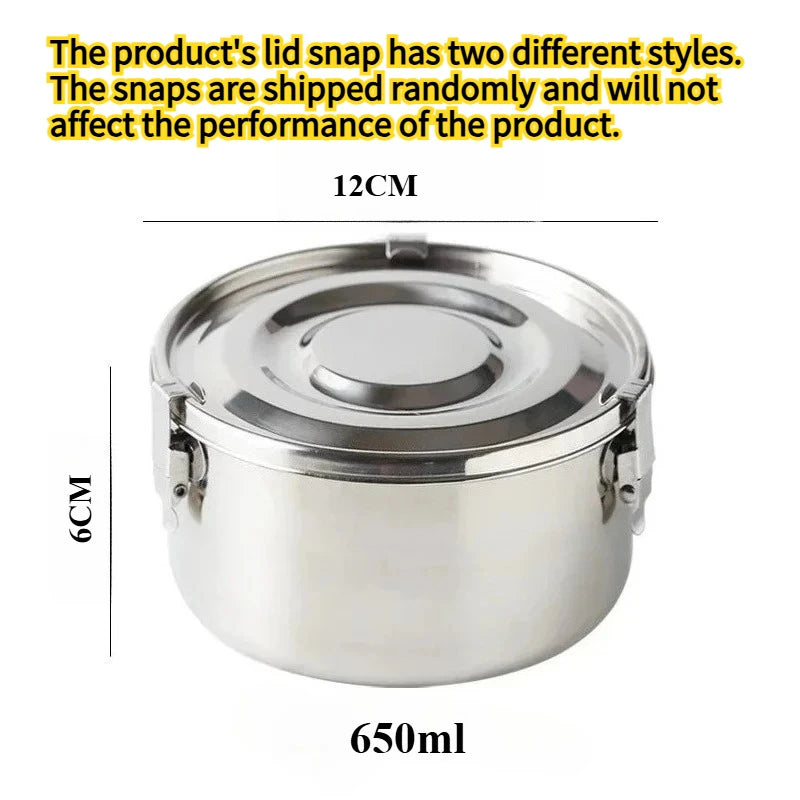 304 Stainlesss Steel Lunch Boxes Leak Proof Picnic Box Seals Lid
