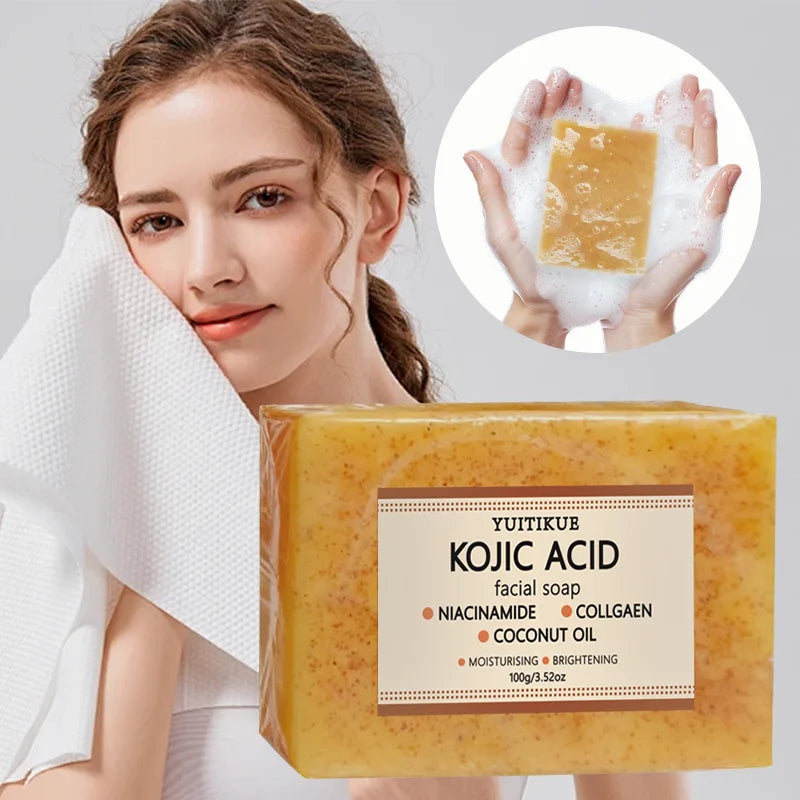 Kojic Acid Facial Soap – Niacinamide, Collagen & Coconut Oil Brightening Facial Soap Zpaxo