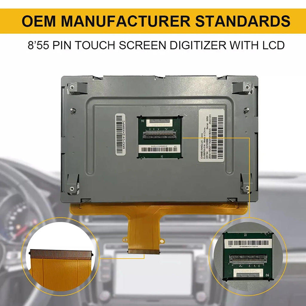 Touch Screen Glass Digitizer LCD Assembly DJ080PA-01A GMC Sierra