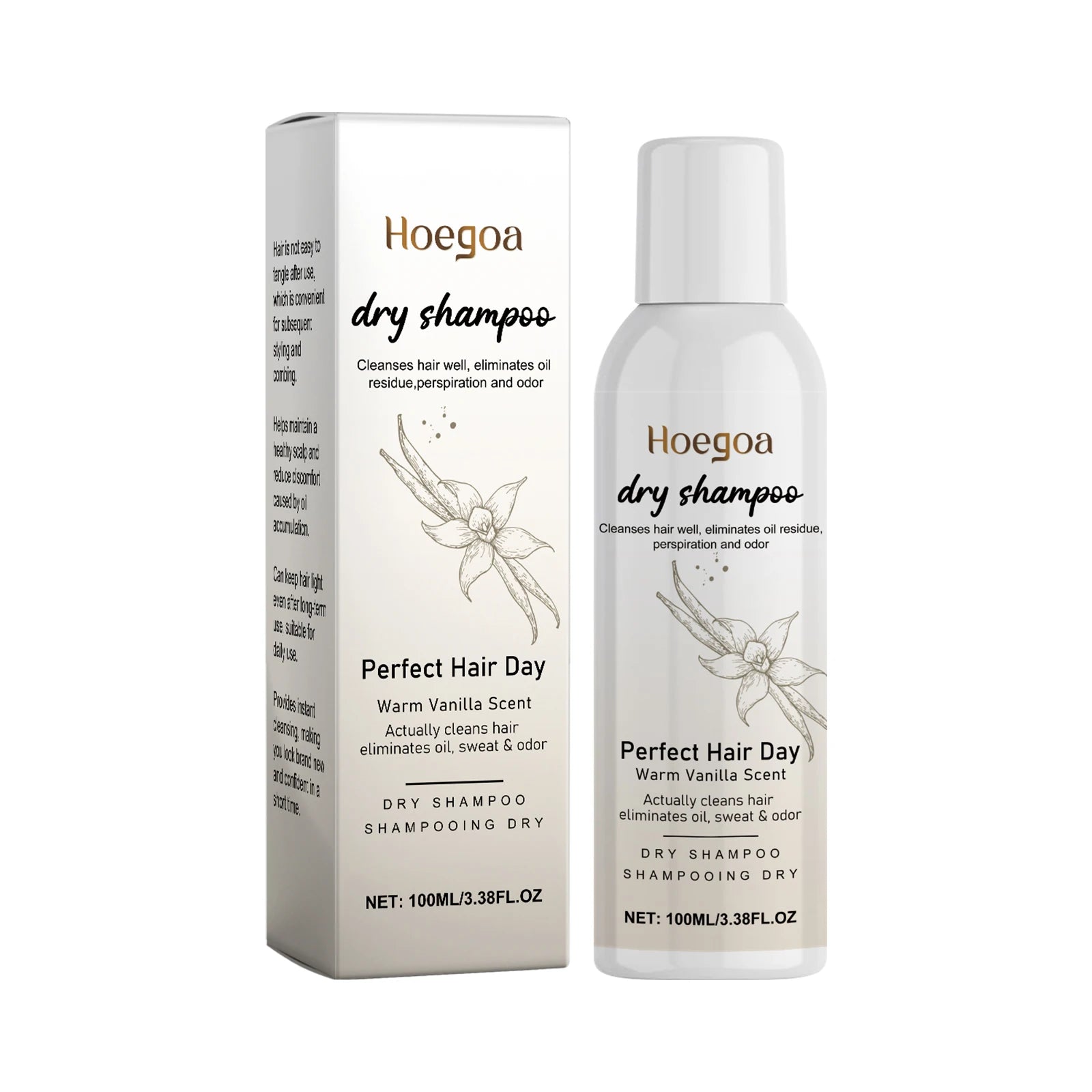 Vanilla Dry Shampoo Spray: Mild Dry Shampoo for Hair Repair, Taming Frizz, Adding Volume & Easy Hair Styling Zpaxo