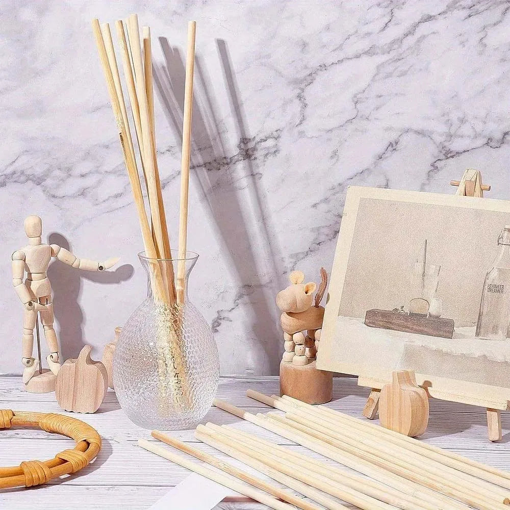 20pcs Wooden Craft Sticks – Fan, Wig & DIY Projects Wooden Craft Sticks Zpaxo