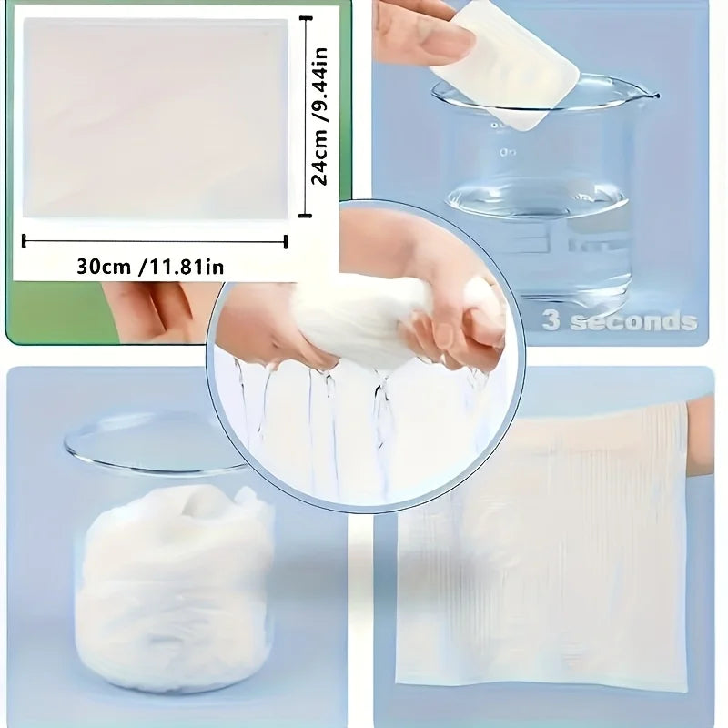 7 Portable Compressed Disposable Towels Thickened Lightweight Ideal