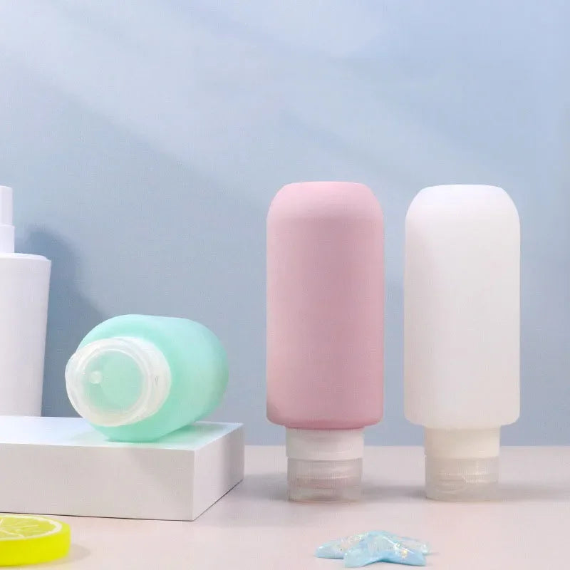 200ml Silicone Bottle Refillable Bottle Lotion Shower Gel Shampoo Container Empty Bottle Portable Travel Accessories Wholesale Zpaxo