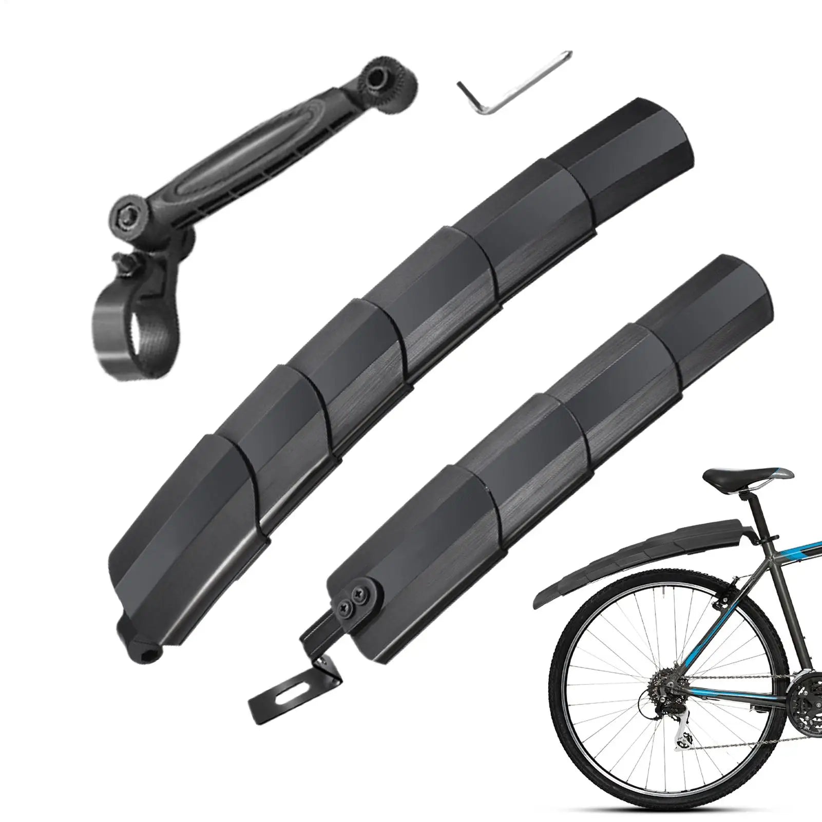 Bike Mud Guard Telescopic Bicycle Front Rear Fenders Splash Mudguard