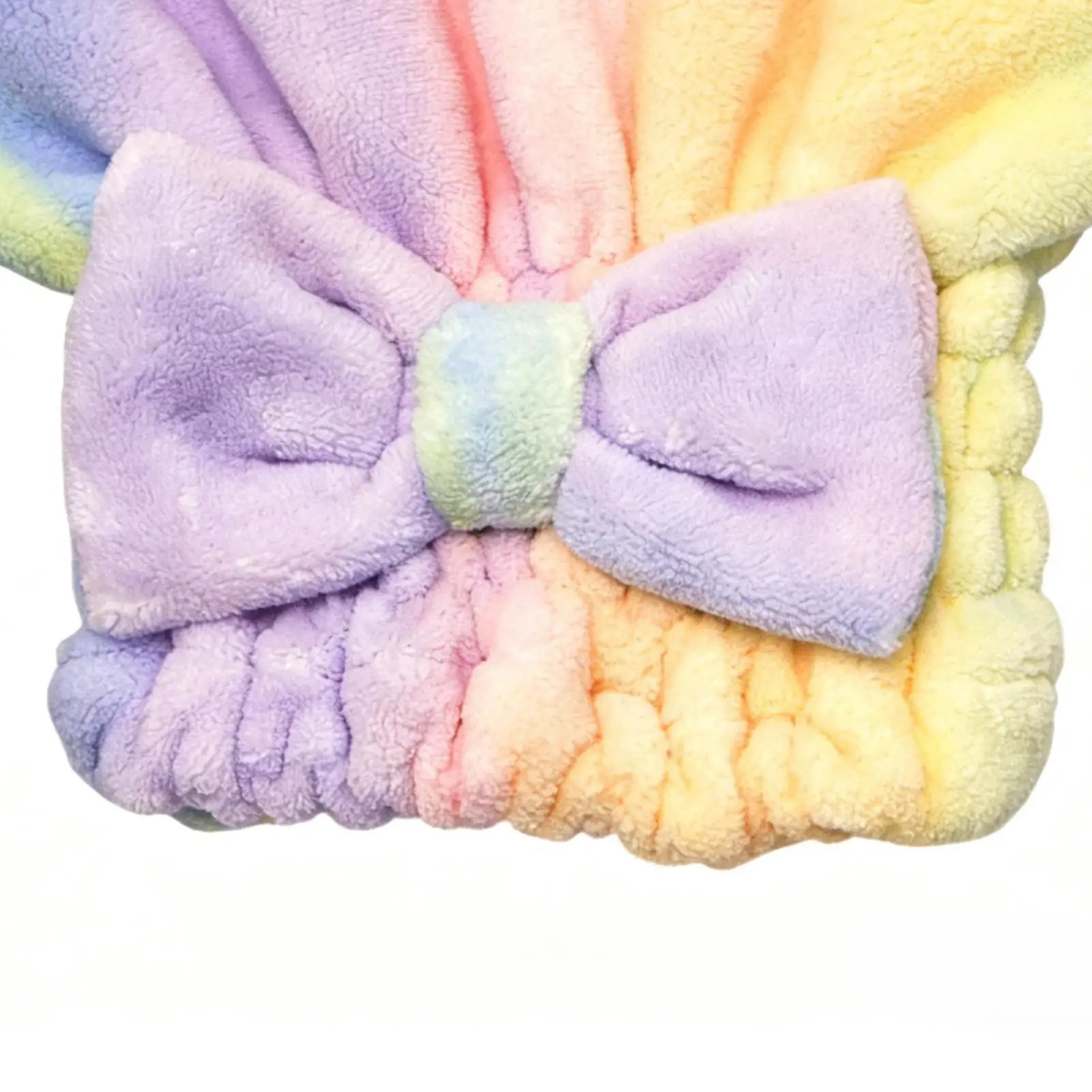 Microfiber Hair Drying Towels Head Wrap with Bow-Knot Shower Cap Hair Turban HairWrap Bath Cap for Curly Long Wet Hair Gift Zpaxo
