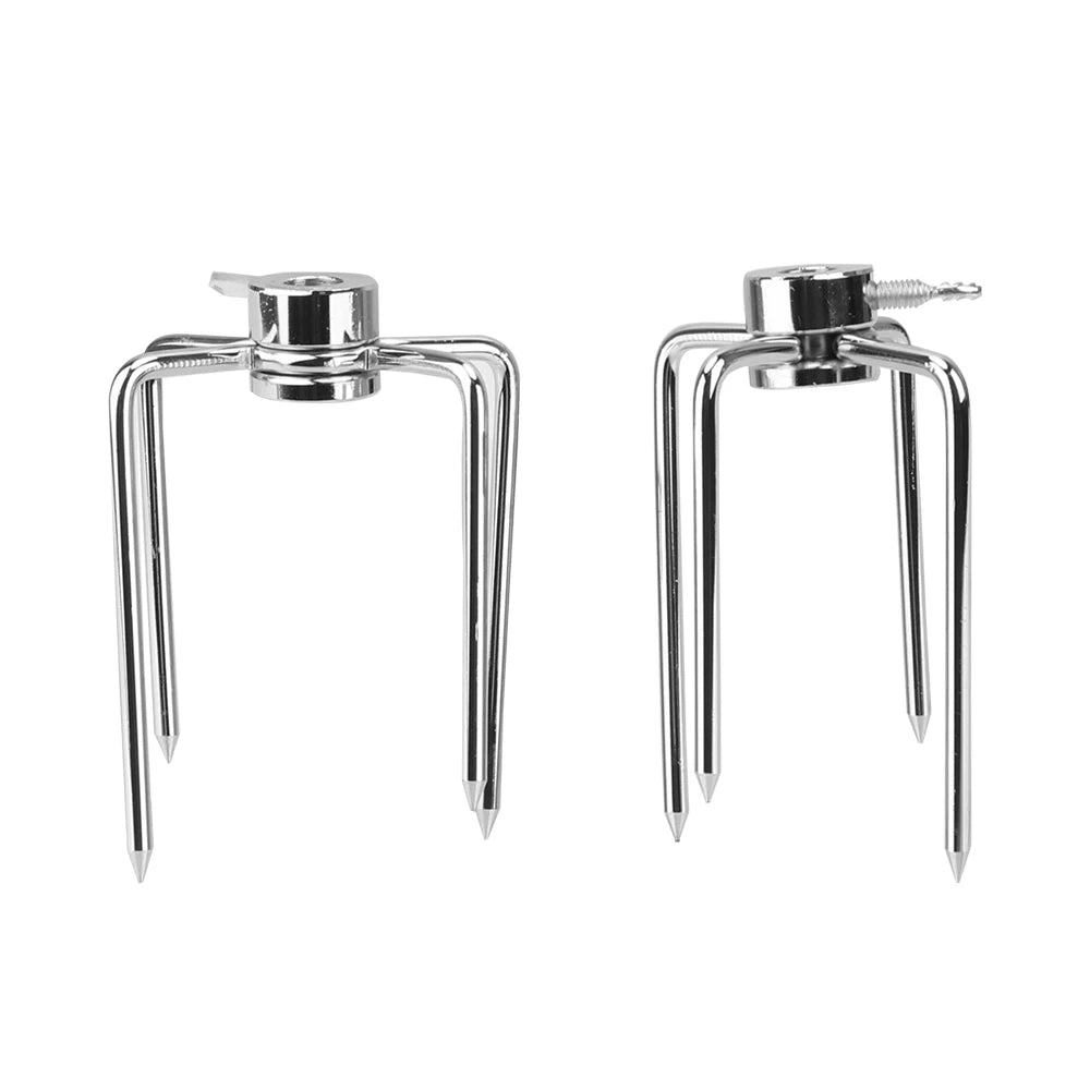Stainless Steel BBQ Forks Charcoal Chicken Grill Rotisserie Meat Fork