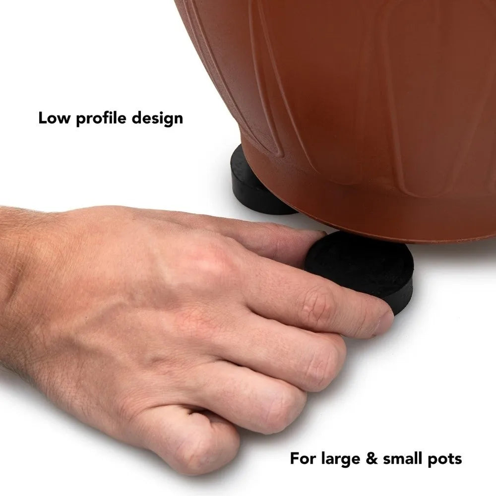 Rubber Flower Pot Feet Risers – Non-Slip Plant Stand Base
