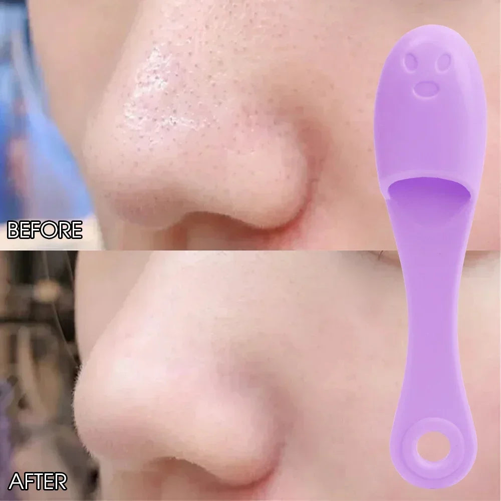 Silicone Nose Brush Facial Pore Cleaner Portable Blackhead