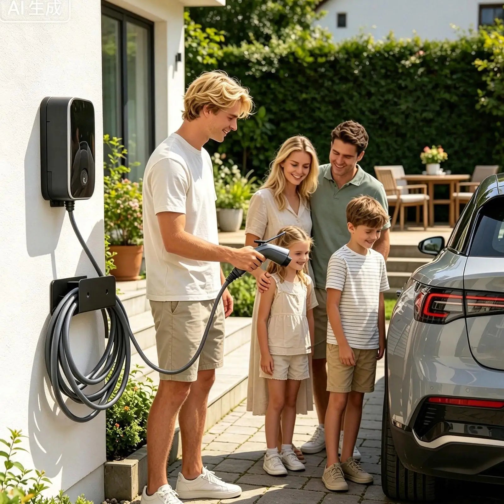 Ev Charging Cable Holder Space-saving Heavy Duty Electric Vehicle