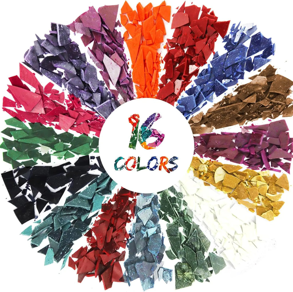 Candle Dye Wax Color Chips – 16 Colors x 5g | Soy & Paraffin Candle Making Dye Zpaxo