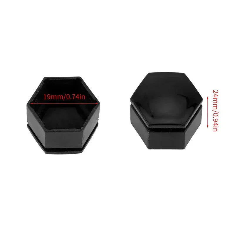 Car Wheel Nut Caps 17/19/21mm – Rust-Proof Bolt Covers 20–80pk