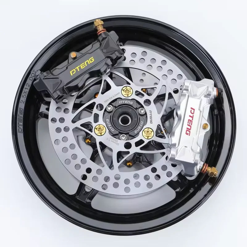 PTENG PTU9 4-Piston Motorcycle Brake Caliper – Universal Fit