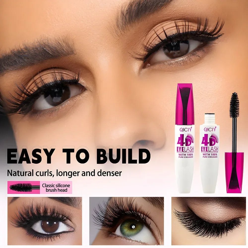 4D Mascara Black Waterproof Extra Long Volume Lasting Zpaxo