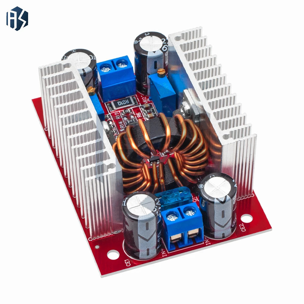 8 5-50V Input 10-60V Output 400W 15A DC-DC Step-up Boost Converter Zpaxo