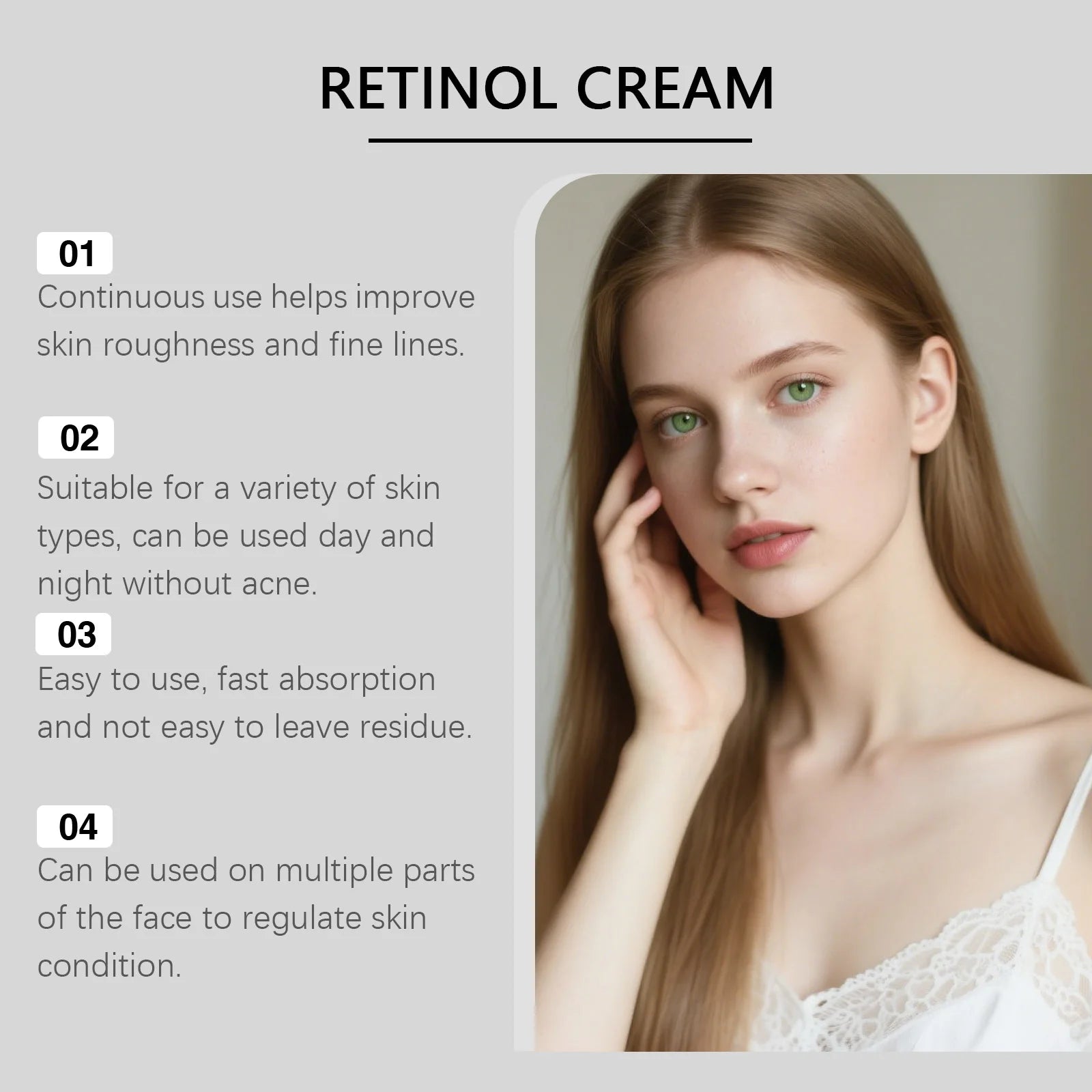 Hoygi Retinol Moisturizing Cream – Brighten & Hydrate Skin Retinol Face Cream Zpaxo