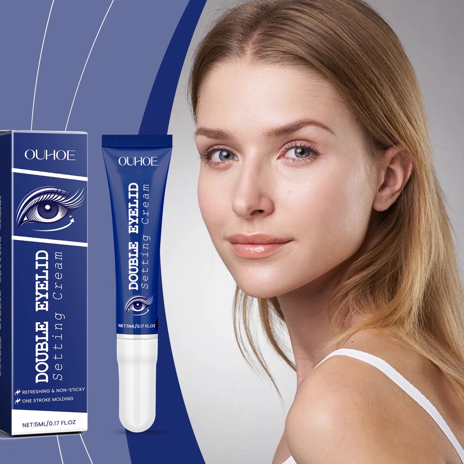 Double Eyelids Shaping Cream Traceless Tightening Waterproof Enhance Eye Styling Quick Dry Lasting Lifting Eyelid Defining Cream Zpaxo