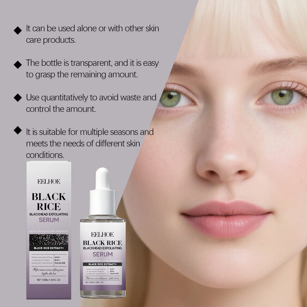 Black & White Rice Exfoliating Serum Set – BHA Niacinamide AHA Exfoliating Serum Set Zpaxo