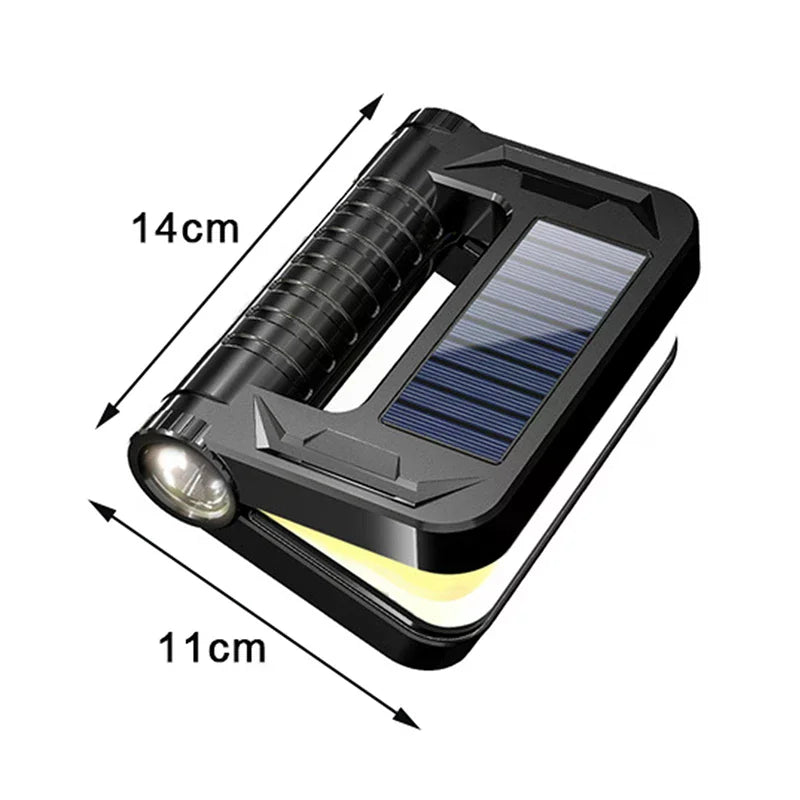 Outdoor LED Solar Camping Light 2200mAh Portable Tent Lantern Emergency Waterproof Hanging Lights Lighting Long Battery Life Zpaxo