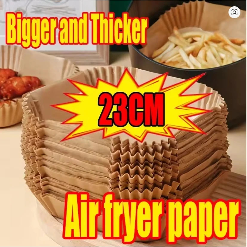 Air Fryer Paper Aerogrill Parchment Paper for Air Fryer Liner Airfryer Baking Cooking Paper Air Fryer Accessories Baking Tool Zpaxo
