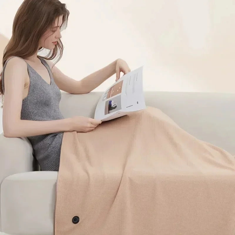 USB Electric Heated Blanket – 3 Heat Levels, Wearable & Washable Heated Blanket Zpaxo