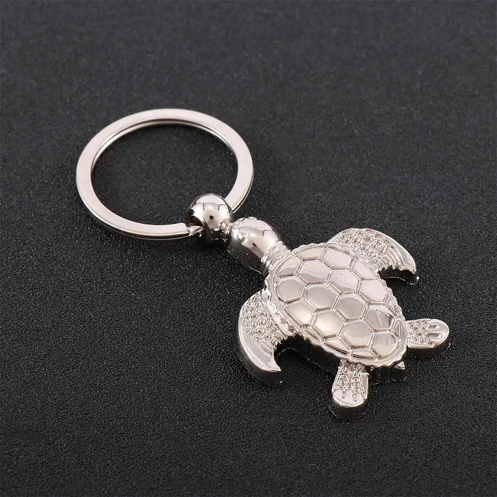 Christmas Charm 3D Pendent Keyring Keyfob Sea Turtle Keychains Zpaxo