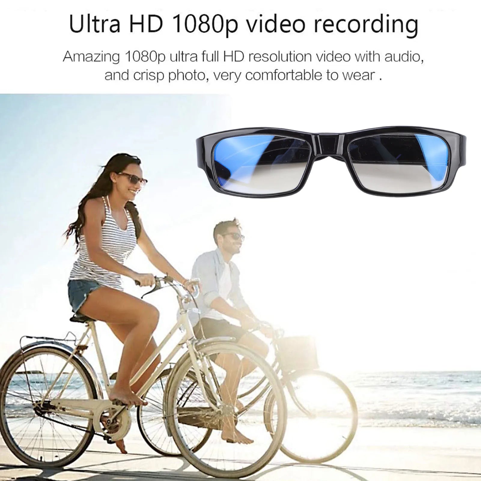 Camera Glasses Sports Action 1080P HD Video Recording Photos Taking