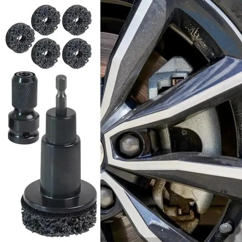 Wheel Hub & Brake Disc Cleaning Kit – Rust Removal Tool Automotive Cleaning Tool Zpaxo