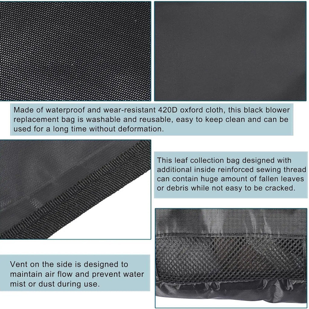 Oxford Cloth Leafs Blower Vacuum Bag 27 5x21inch Waterproof Dustproof