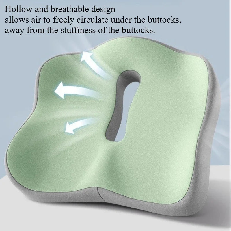 Universal 3D Ergonomic Memory Foam Seat Cushion Washable Polyester Soft Hip Support For Car Office Home Chair Zpaxo