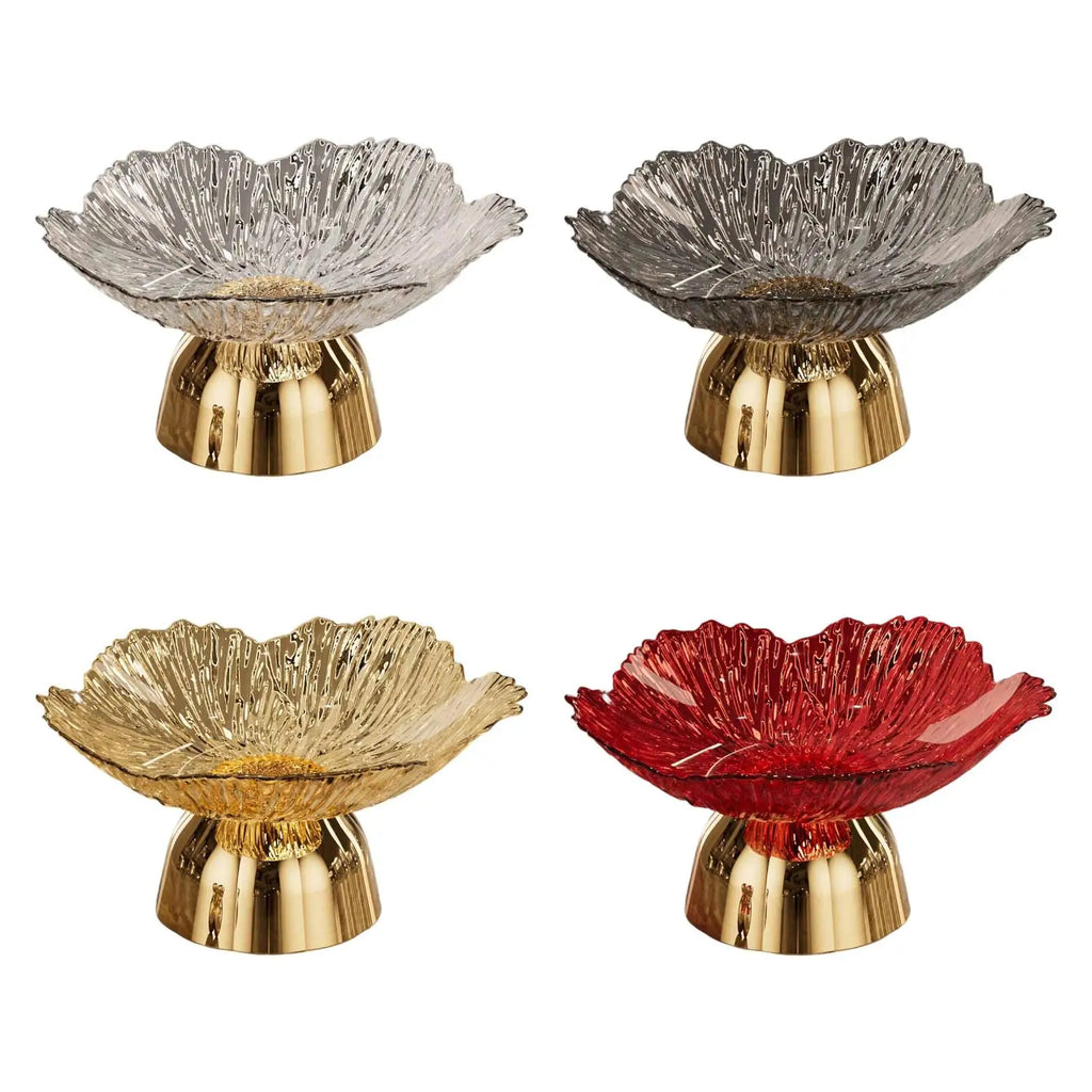 Decorative Pedestal Fruit Bowl – Footed Display Tray for Home Pedestal Fruit Bowl Zpaxo