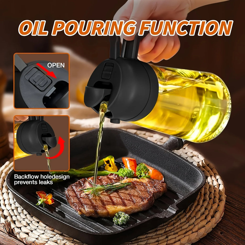 Glass Oil Spray Bottle – Olive Oil Sprayer for BBQ & Baking Oil Spray Bottle Zpaxo