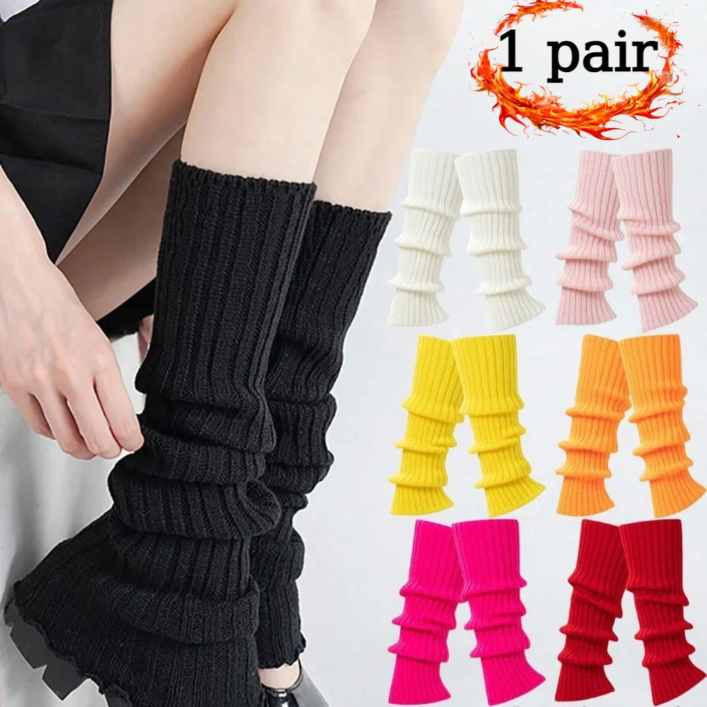 1 Pair Women's Warm Leg Socks Multi-color Options Festive Occasions