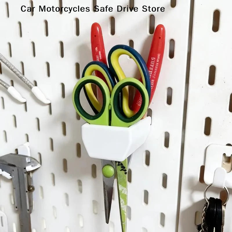 CM1Pcs Garage Hanging 3-Grid Simple Pegboard Storage Accessories Can