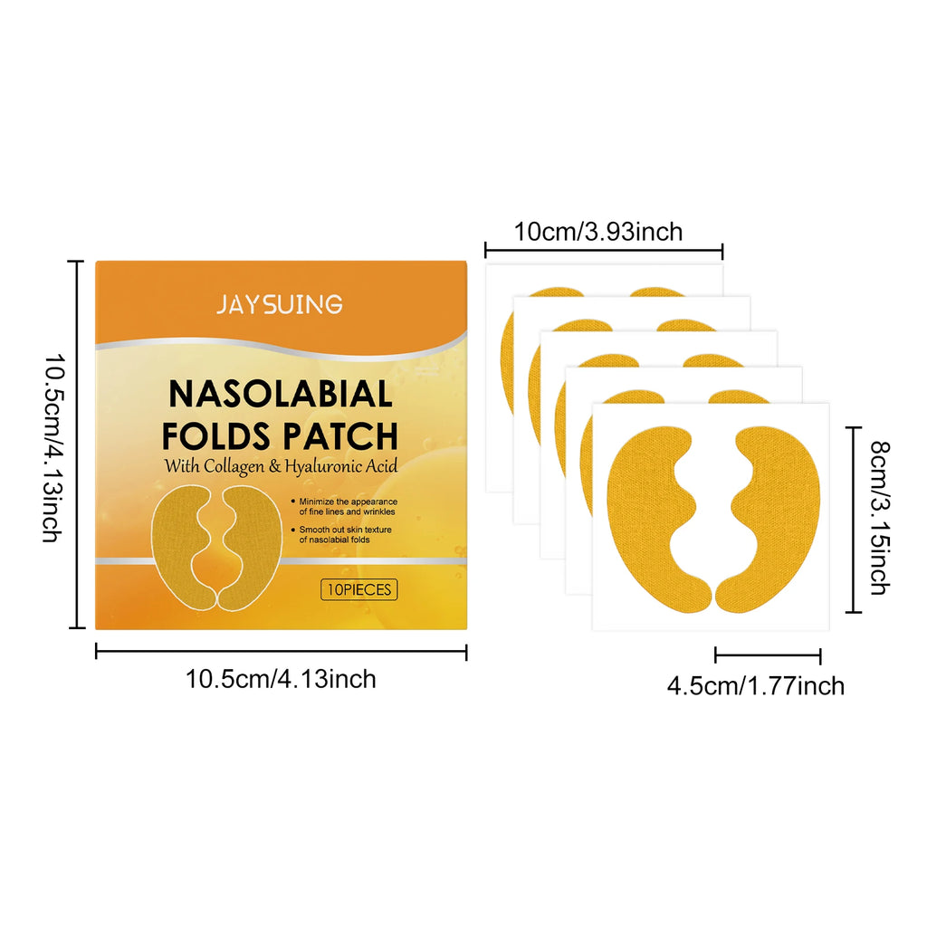 Nasolabial Fold Collagen Gel Patch – Anti-Wrinkle Face Lift Anti-Wrinkle Face Patch Zpaxo