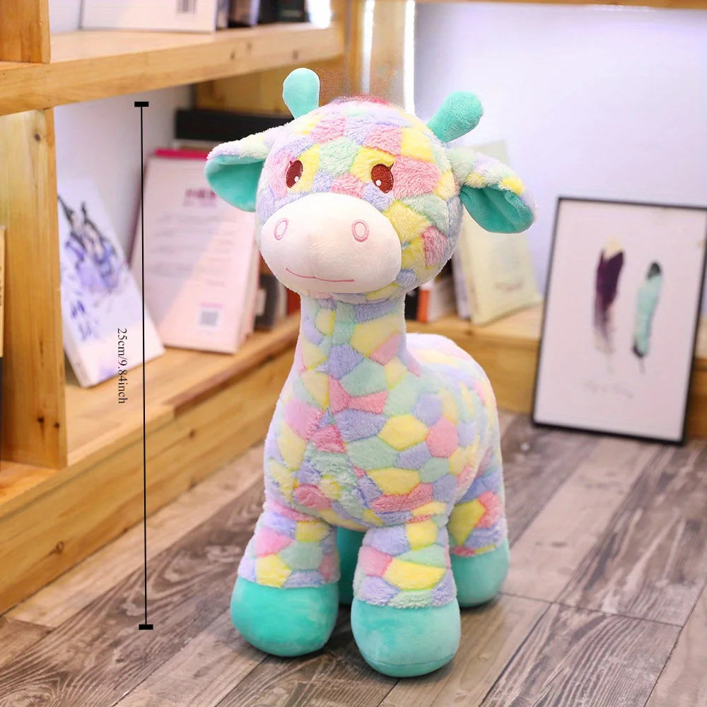 Colorful Cartoon Deer Design Pet Grinding Teeth Plush Toy, Durable Chew Toy For Dog Interactive Supply Zpaxo