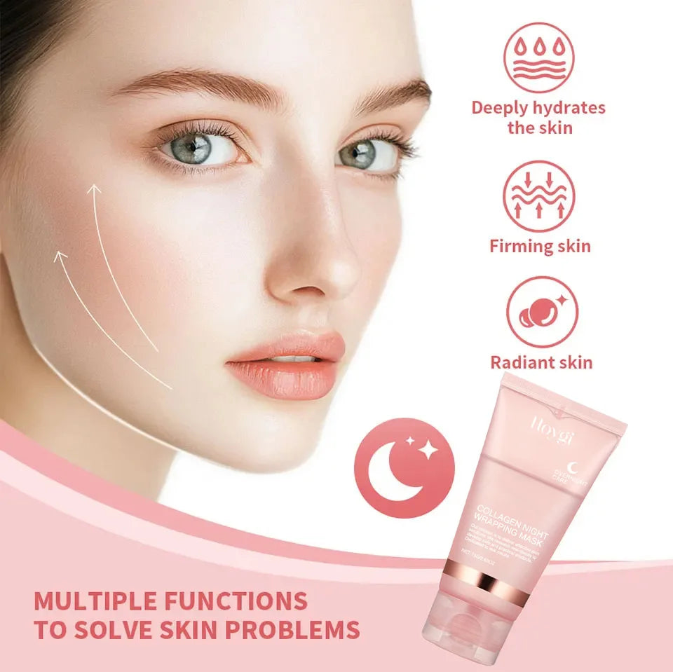Hoygi Collagen Peel-Off Overnight Mask – Anti-Wrinkle Face Mask Collagen Peel-Off Mask Zpaxo