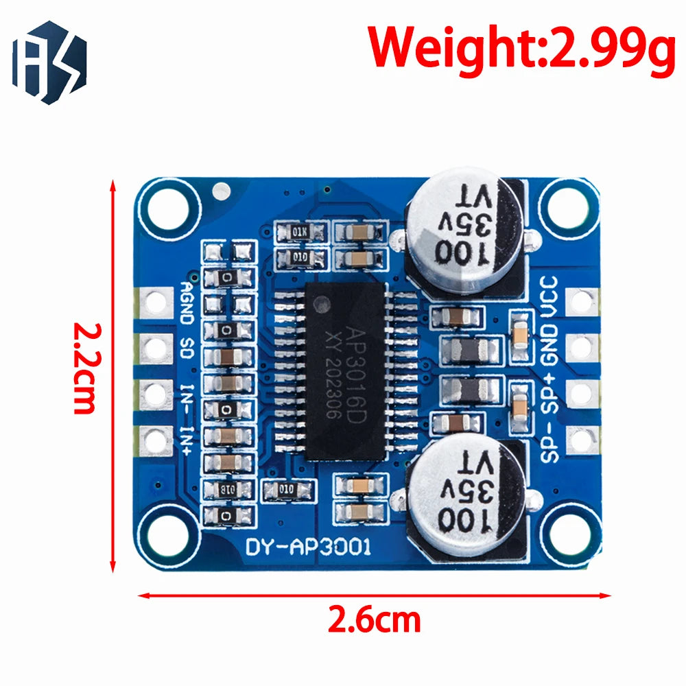 Class D Mono Digital Power Amplifier Module 30W-300W DC 8-24V 4-8Ω Zpaxo