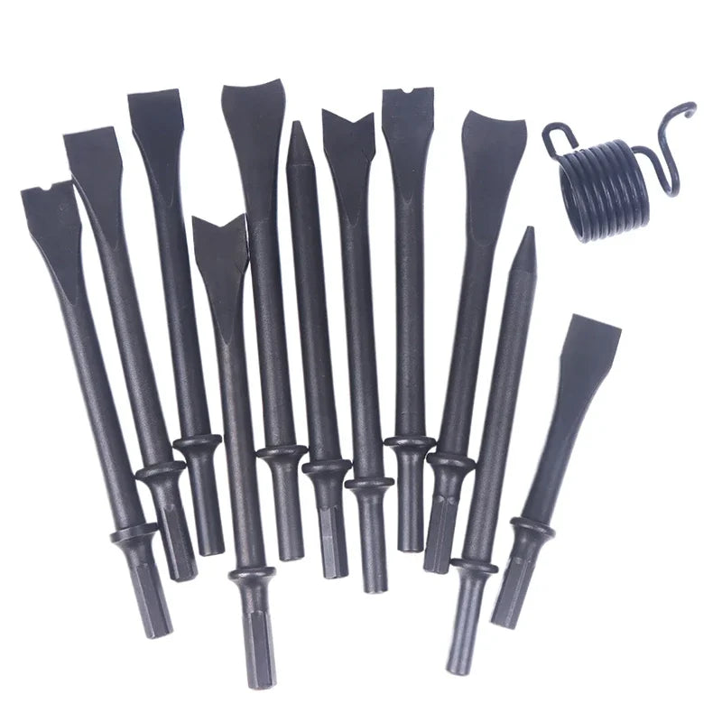 Air Chisel Head Hard Steel Solid Shovel Impact Hammer Bit Pneumatic Zpaxo