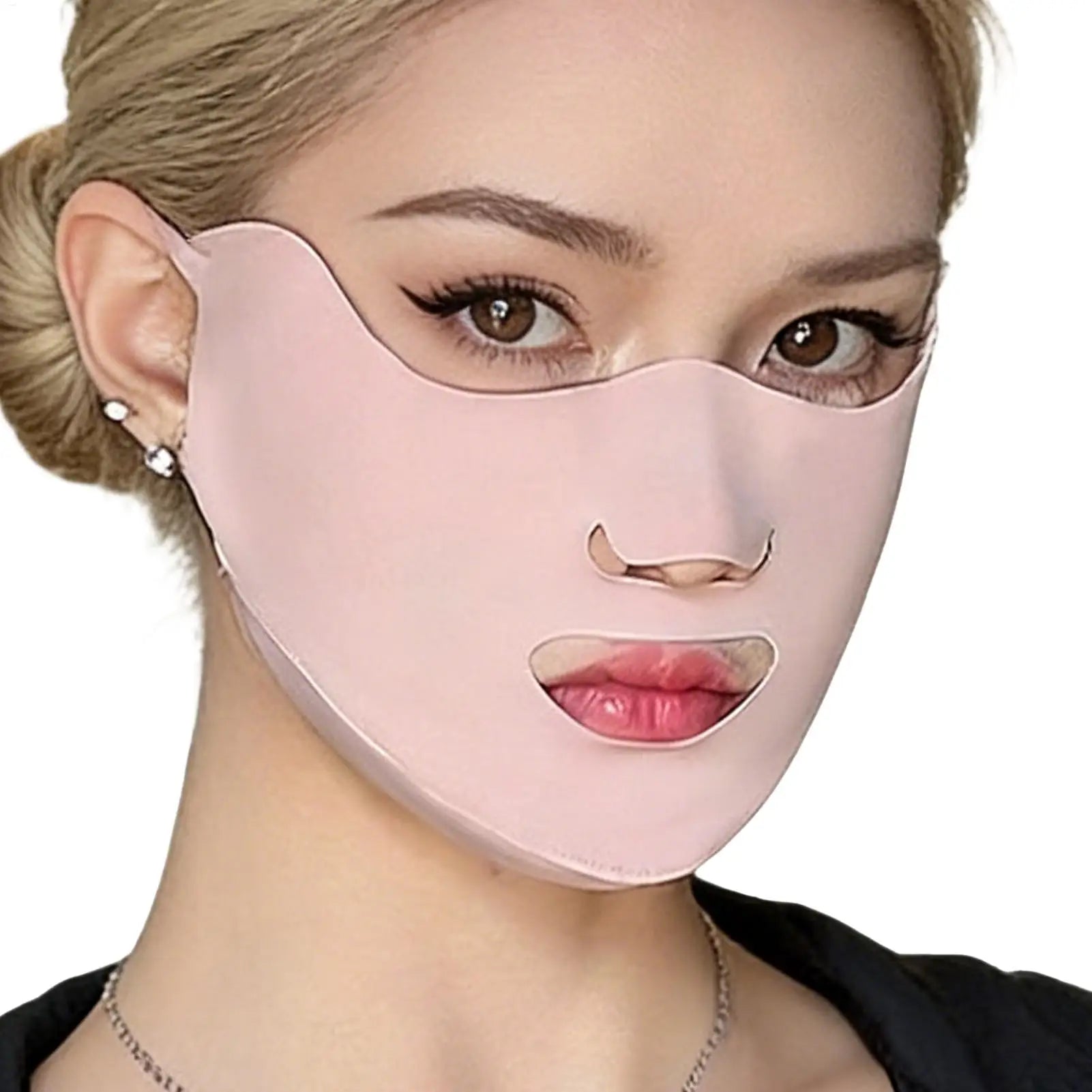 1PC UV Protection Face Mask Breathable Ice Silk Mask Washable Dustproof Sunscreen Mask Anti-UV Outdoor Riding Face Mask Zpaxo