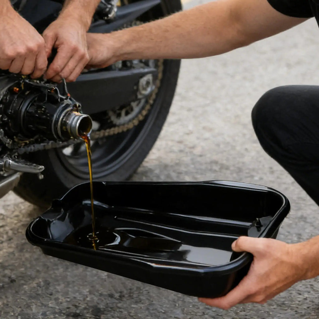 Car Waste Oil Pan Motorcycle Maintenance Basin Leak-proof Wide-mouth