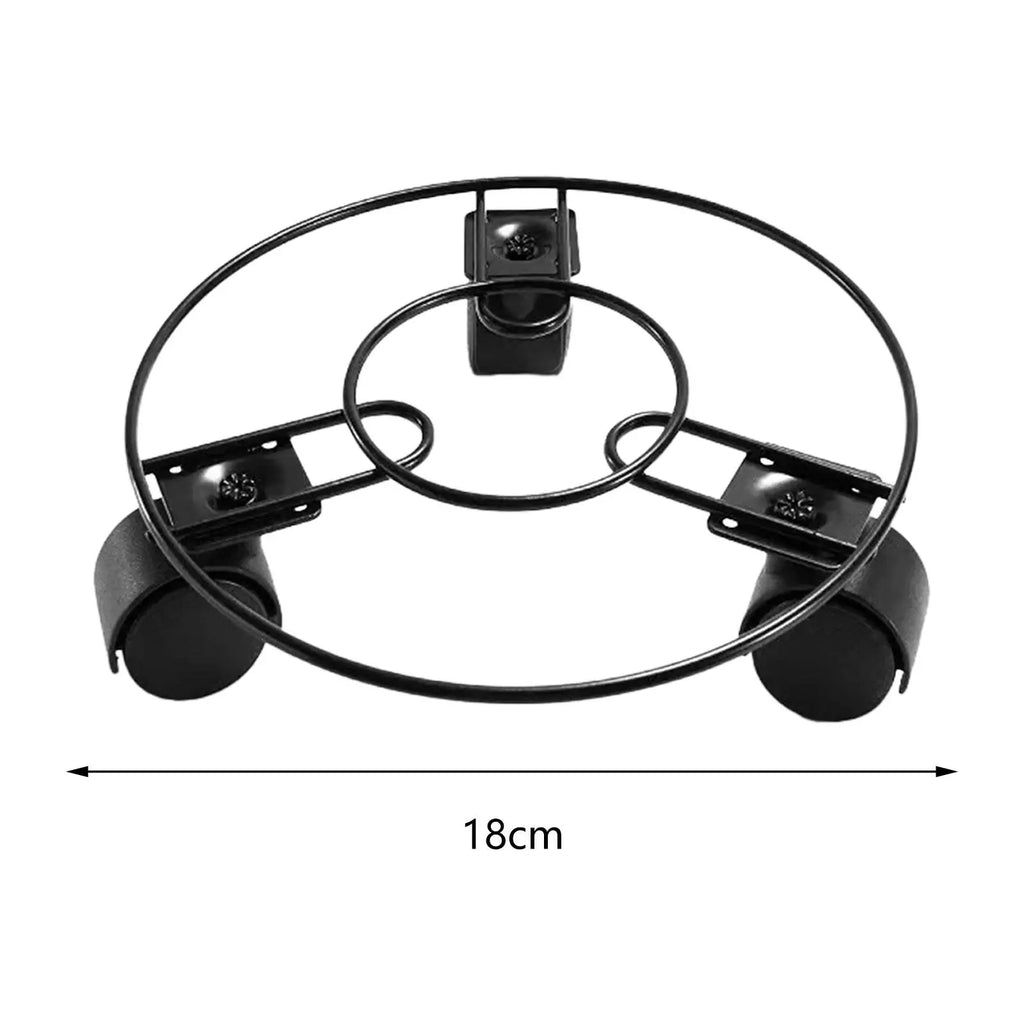 Plant Saucer Rolling Plant Stand with 3 Wheels Plant Tray Roller Accessory Pallet Trolley Multipurpose for Backyard Sturdy Zpaxo