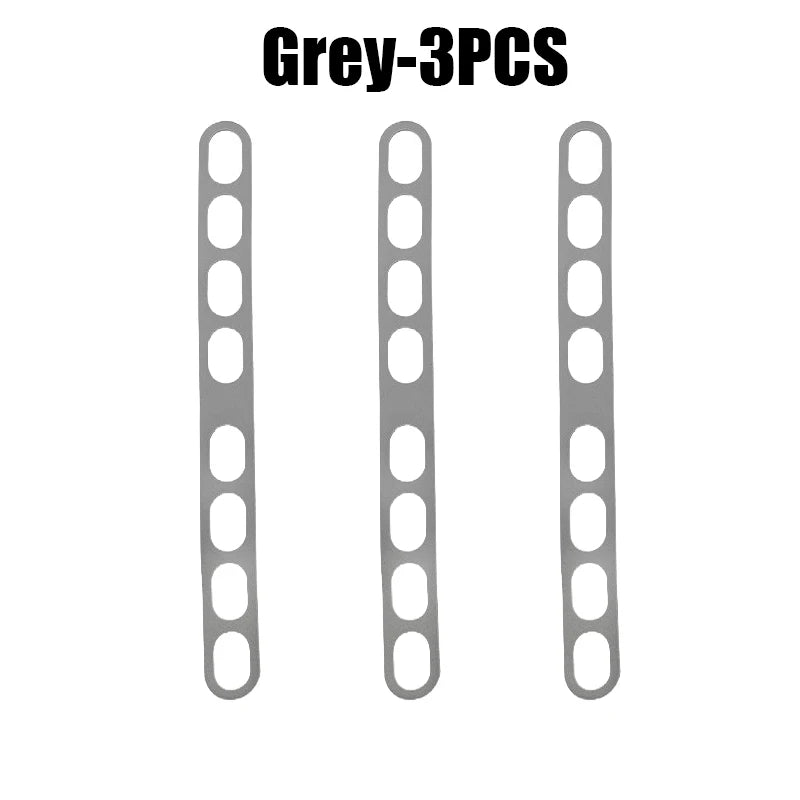 Reusable Silicone Universal Lid Holder Strap Elastic Band Pot Lids Zpaxo Grey 3PCS