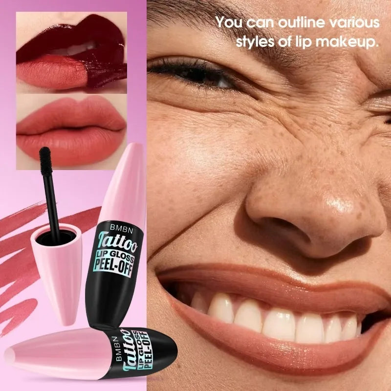 Liquid Peel-off Lip Gloss Waterproof Long-lasting Matte Pink Lipstick