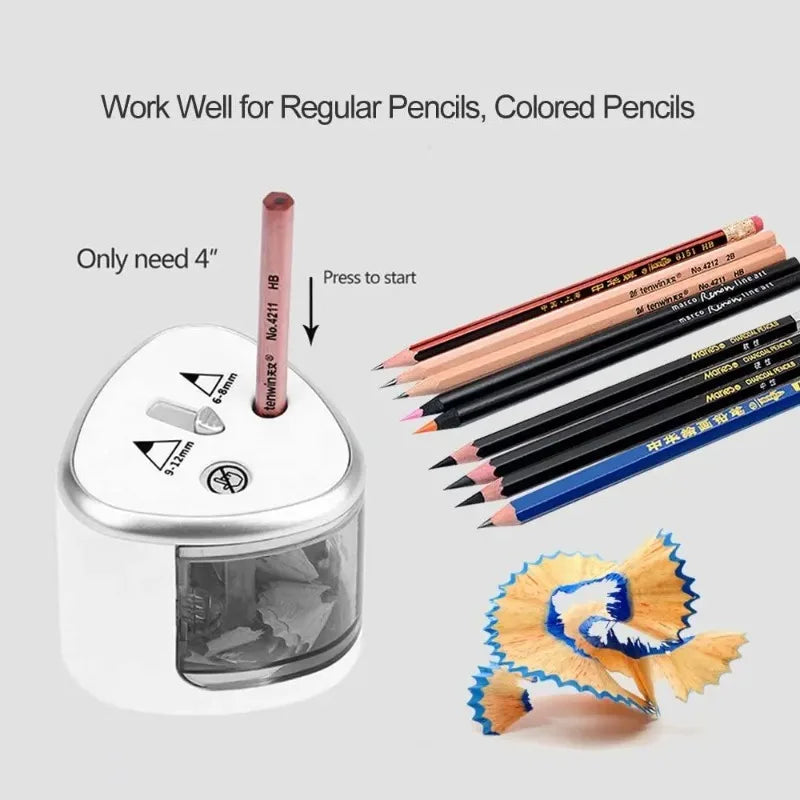 Upgraded Two-hole Electric Pencil Sharpener Automatic Heavy Duty Fast