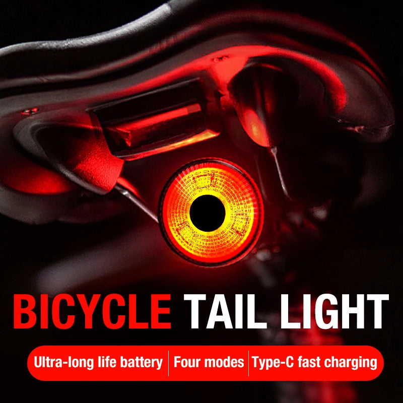 Strap Bicycle USB Charging Creative Taillights Mountain Bike Outdoor