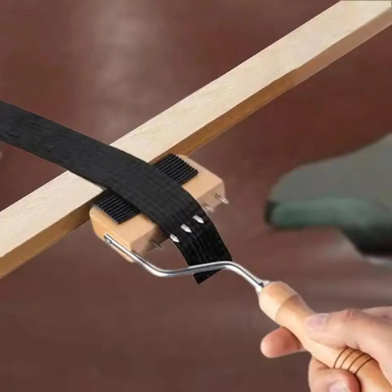 Handle Upholstery Tool Webbing Stretcher Close To The Frame Puller Tight Framing Wood For Carpet Canvas Textile Ribbon Household Zpaxo