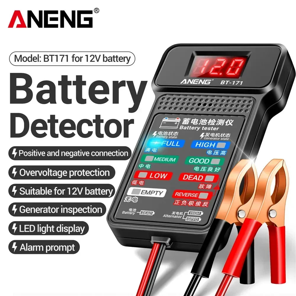 ANENG BT171 Electrician Tool Testers 12V Auto Repair Multifunctional Zpaxo