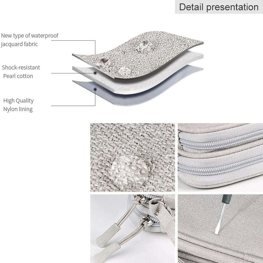 Electronics Organizer Bag Waterproof Carrying Pouch Travel Bags Universal USB Charging Cable Management Storage Bag Accessories Zpaxo