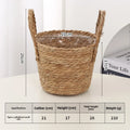Large Handwoven Rattan Basket – Nordic Plant Pot & Storage